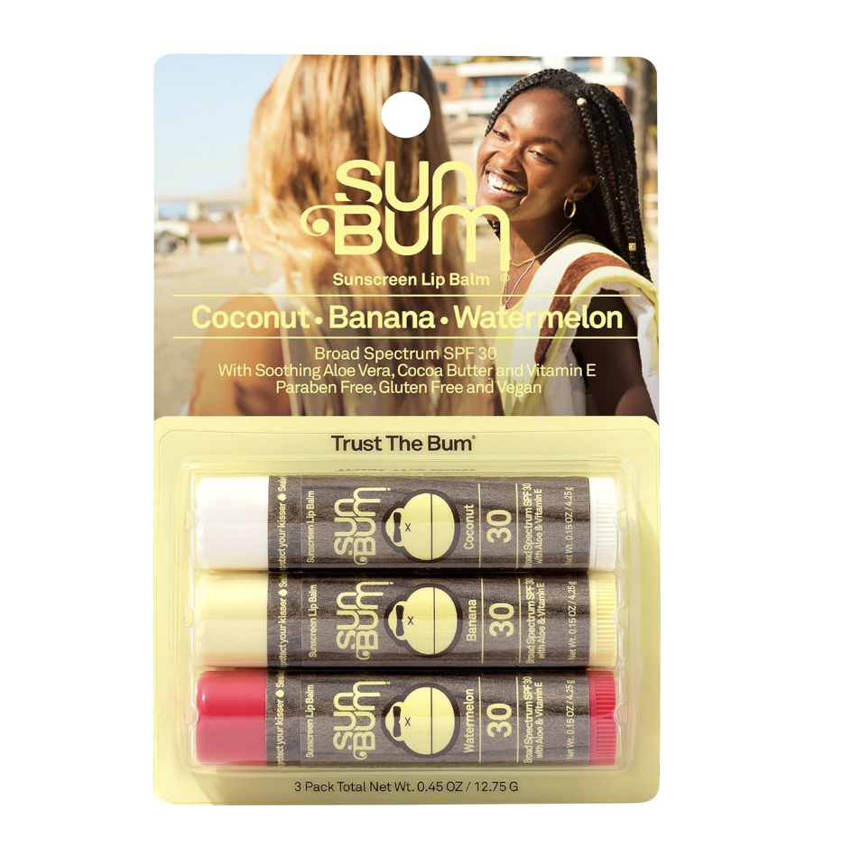 SunBum SPF 30 Sunscreen Lip Balm for sun poisoning on lips